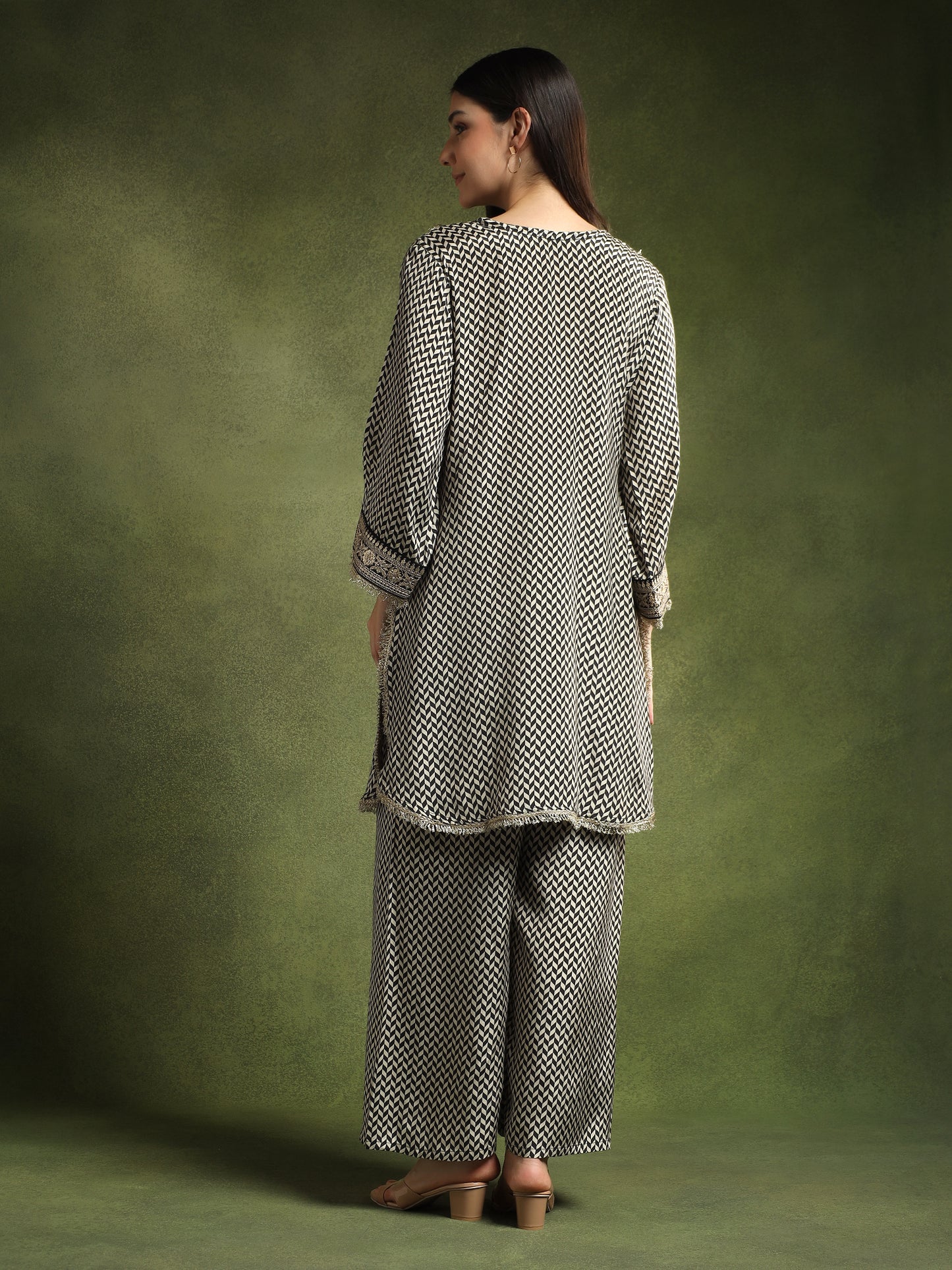 Monochrome Patterned Co-ord Set