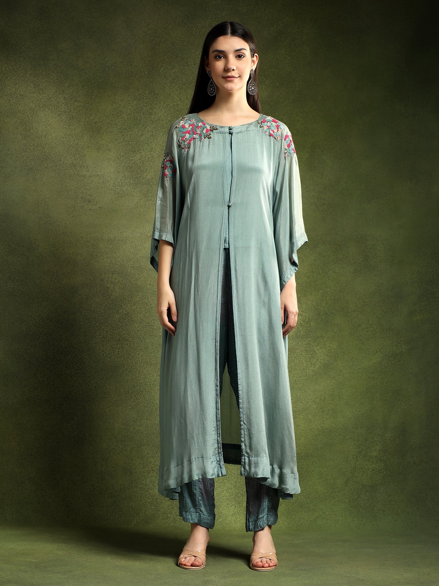 Cadet Blue Cape and Pants Set