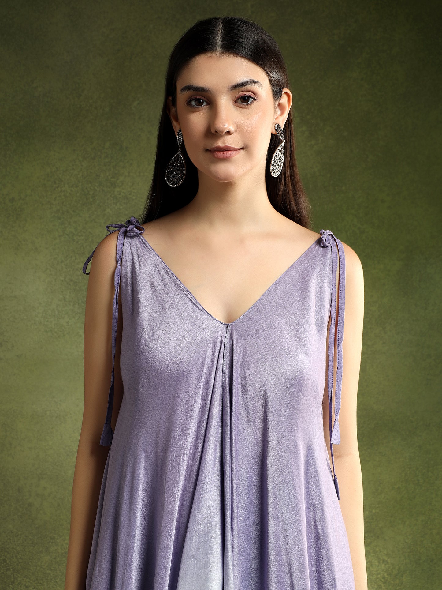 Silk Lavender Dress