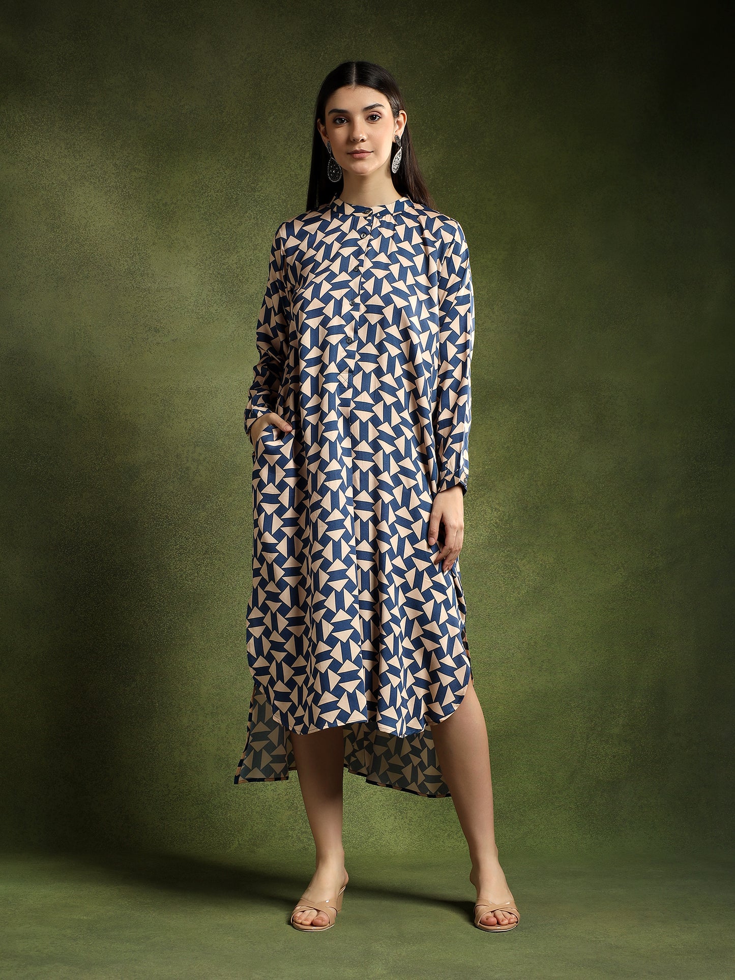 Patterned Kurta Dress