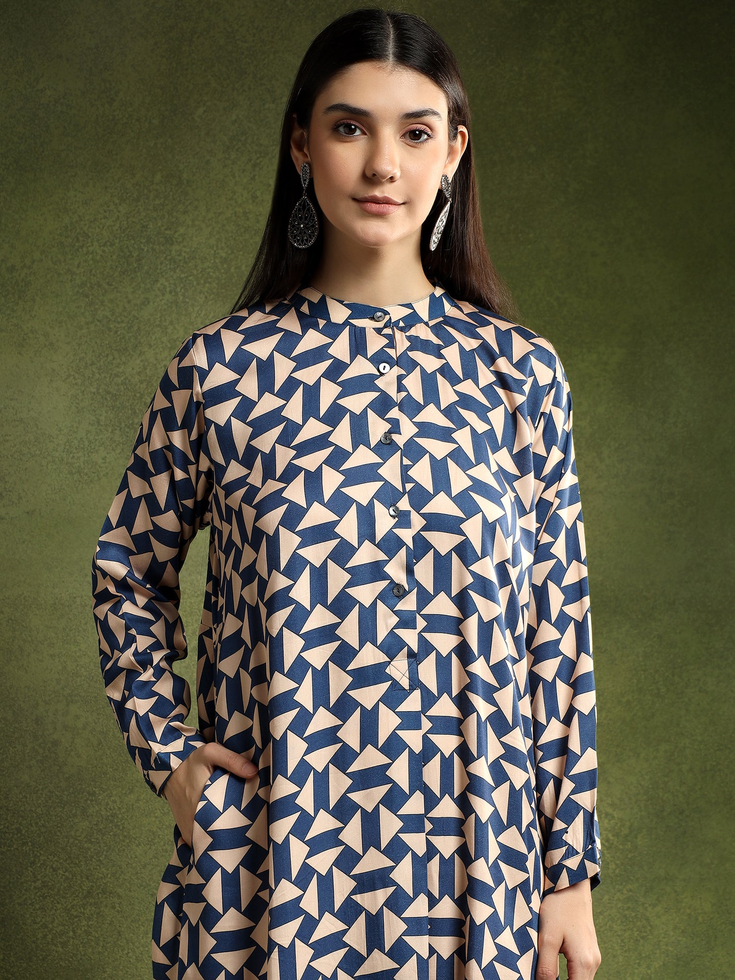 Patterned Kurta Dress