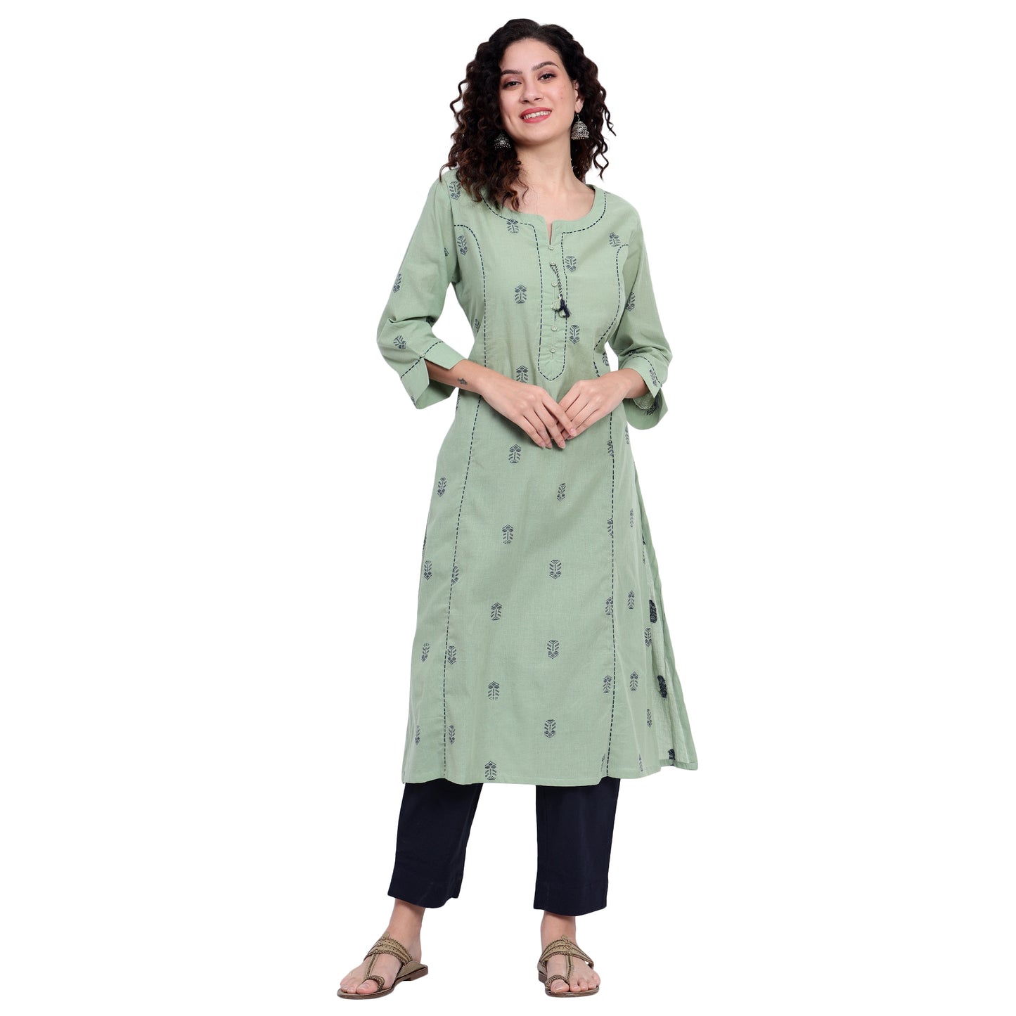Green Organic Cotton Woven Suit