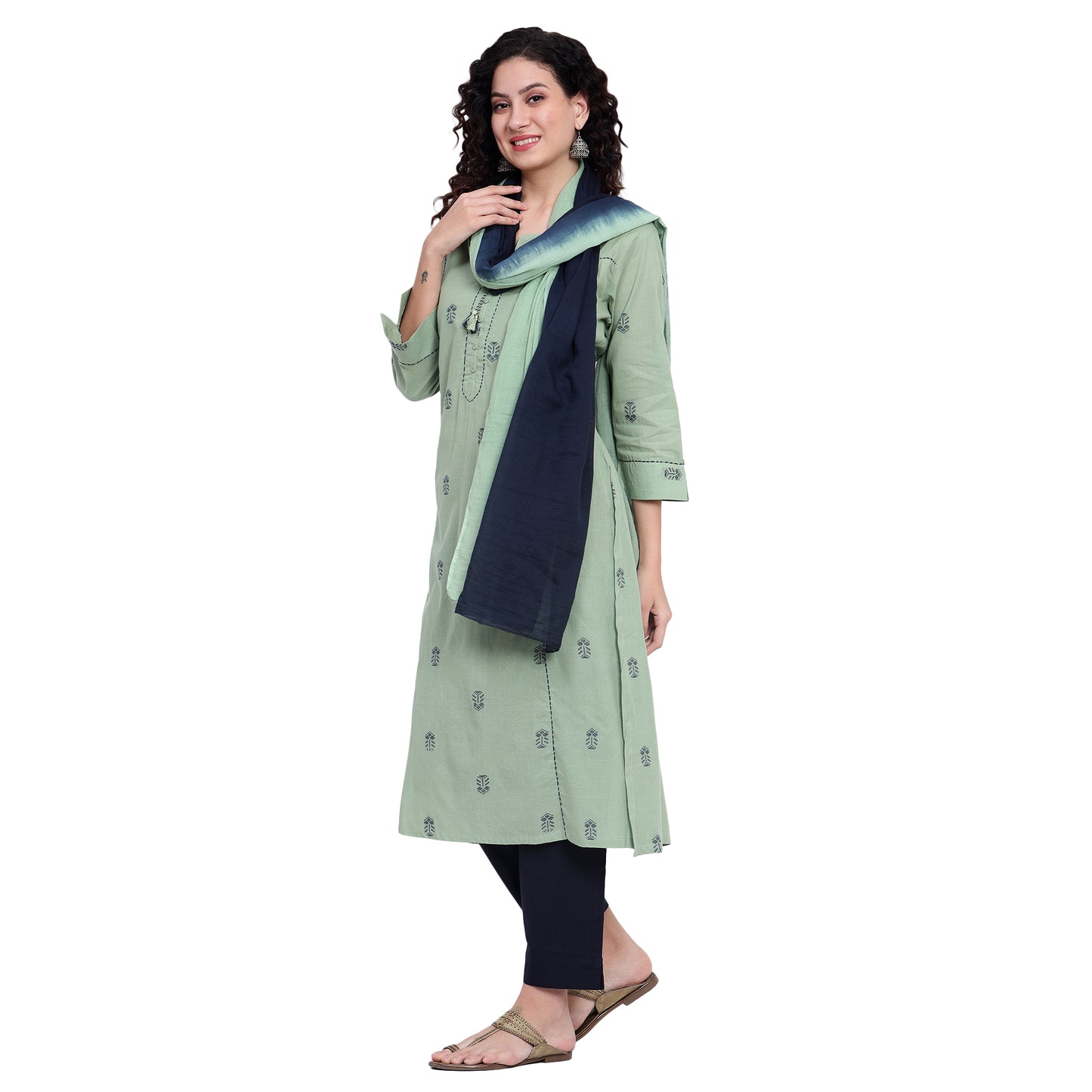 Green Organic Cotton Woven Suit