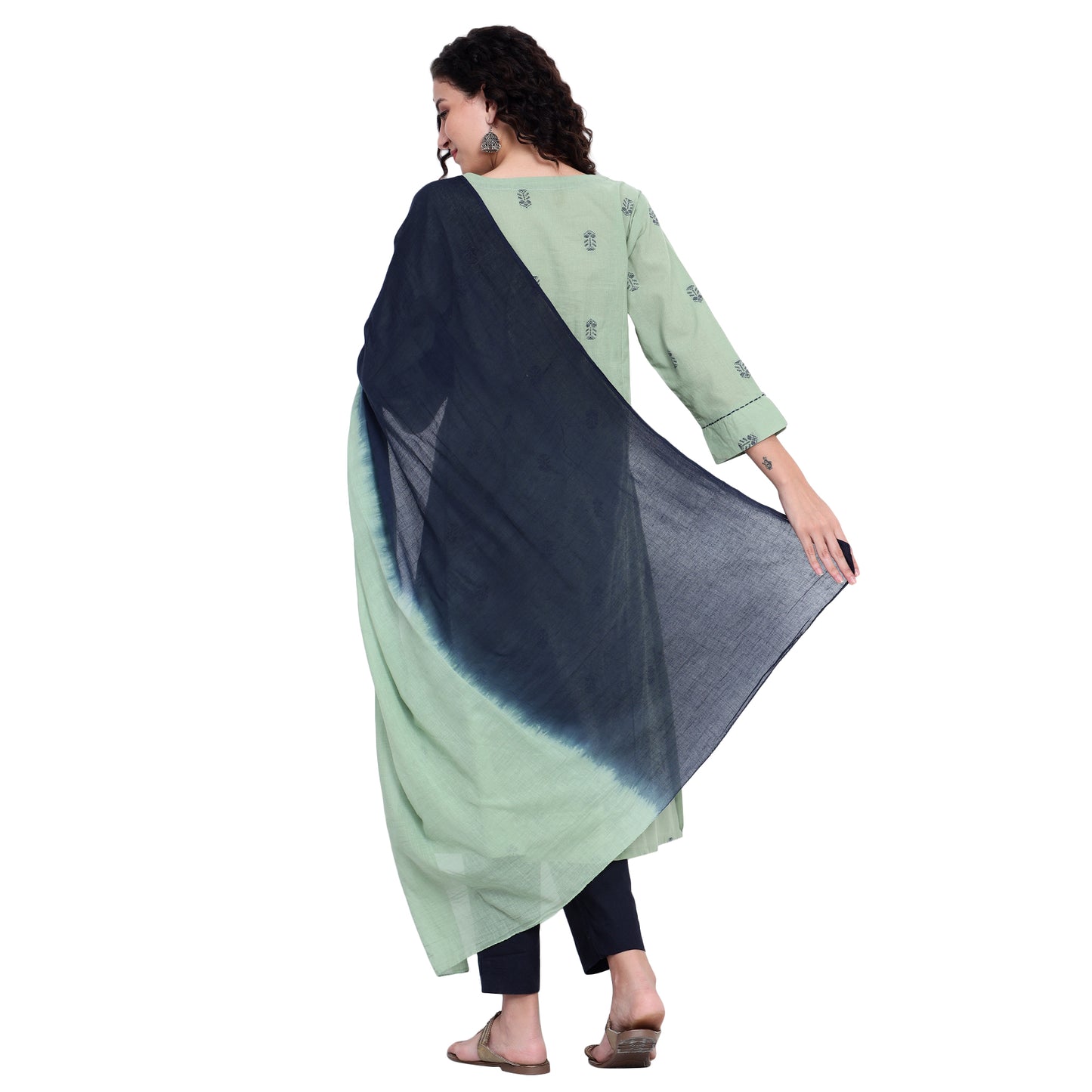 Green Organic Cotton Woven Suit