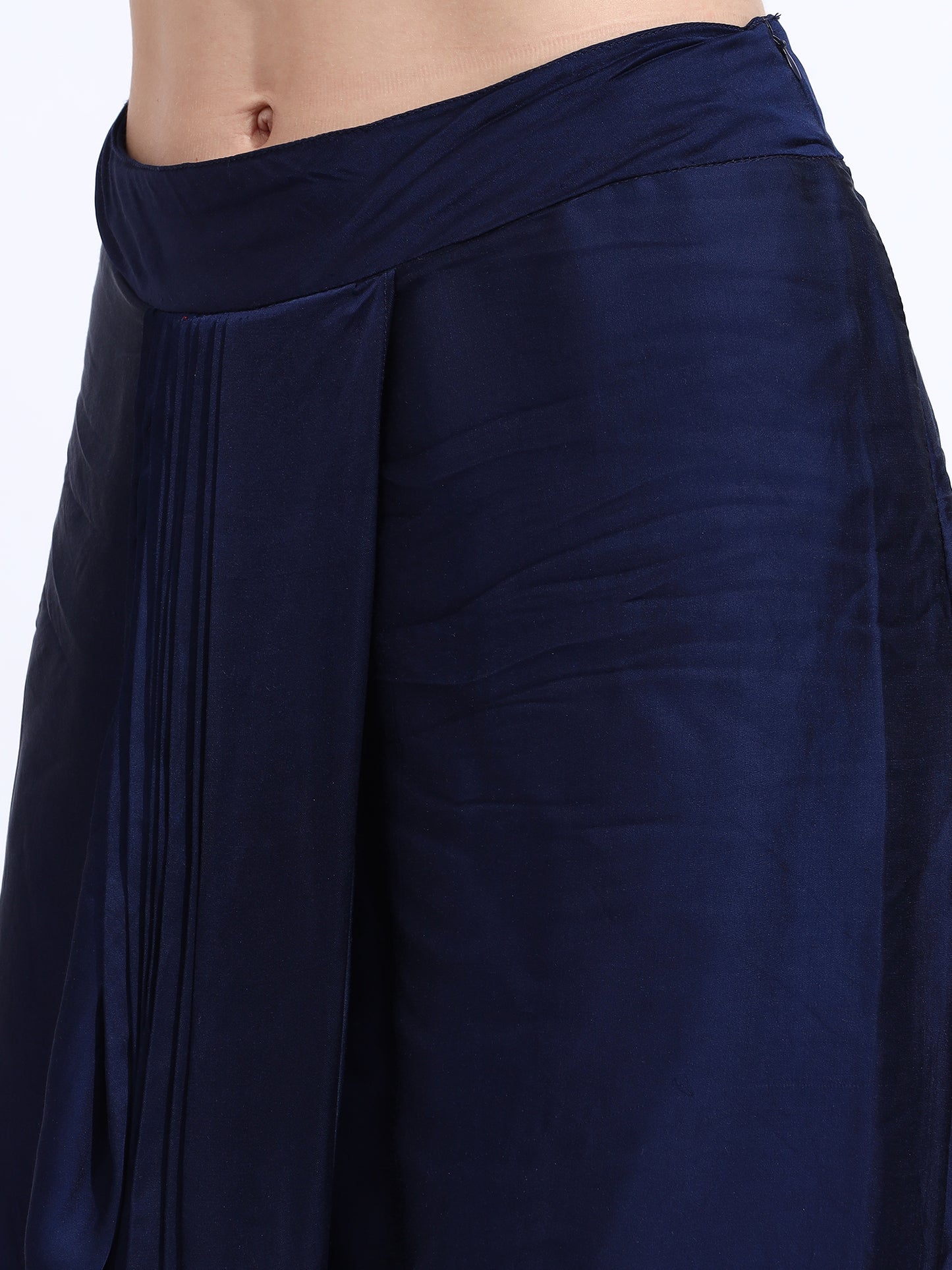 Blue Georgette Hand Embroidered Cord Set