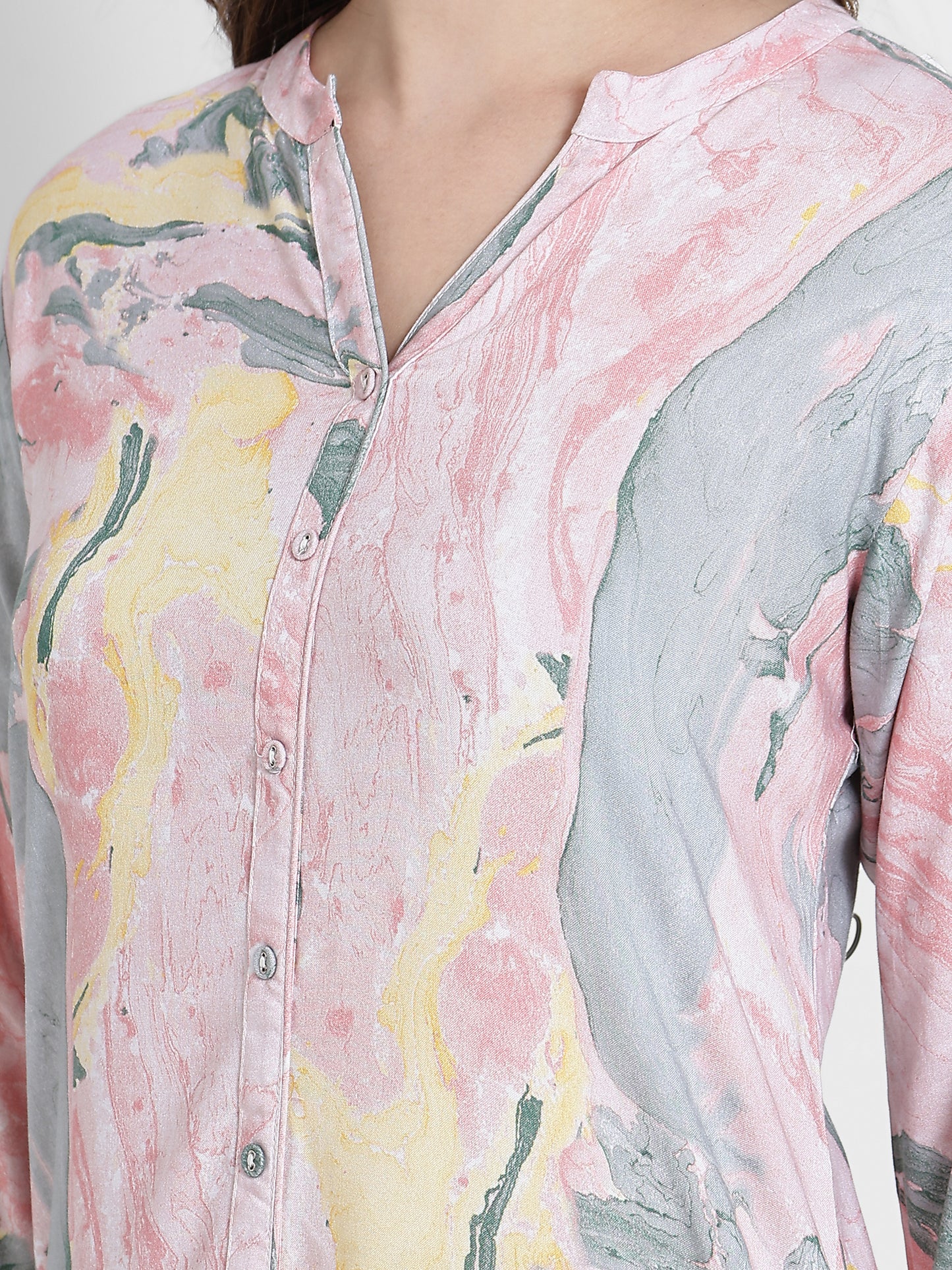 Cotton Blend Hand Painted Kurta