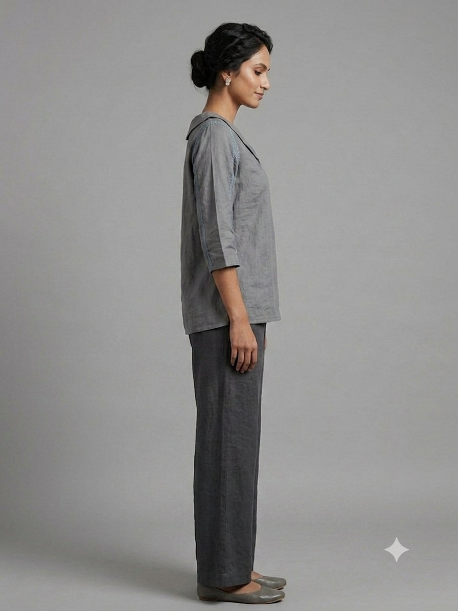 Gray Cotton Shirt
