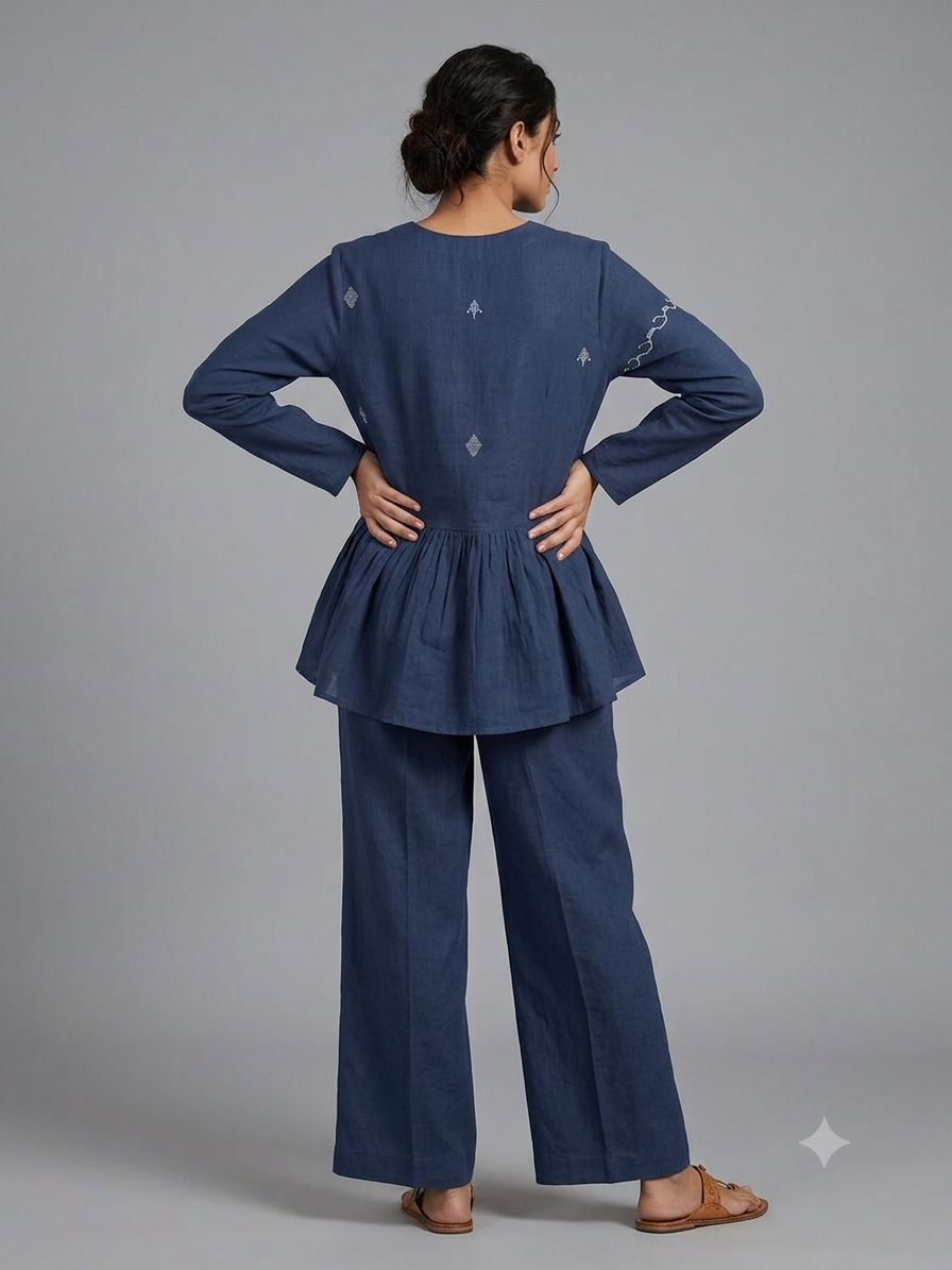 Blue Cotton Shirt