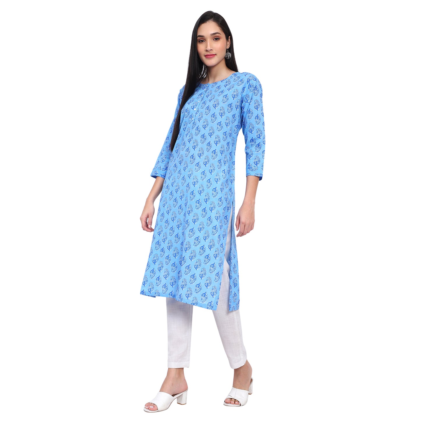 Embroidered Straight Collar with Mandarin Collar
