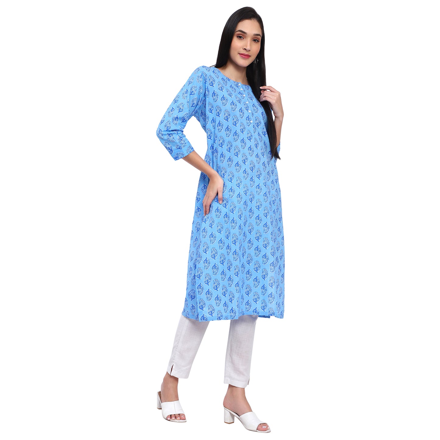 Embroidered Straight Collar with Mandarin Collar