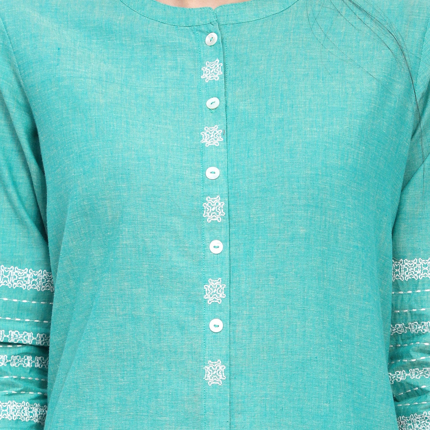 Green Cotton Kurta