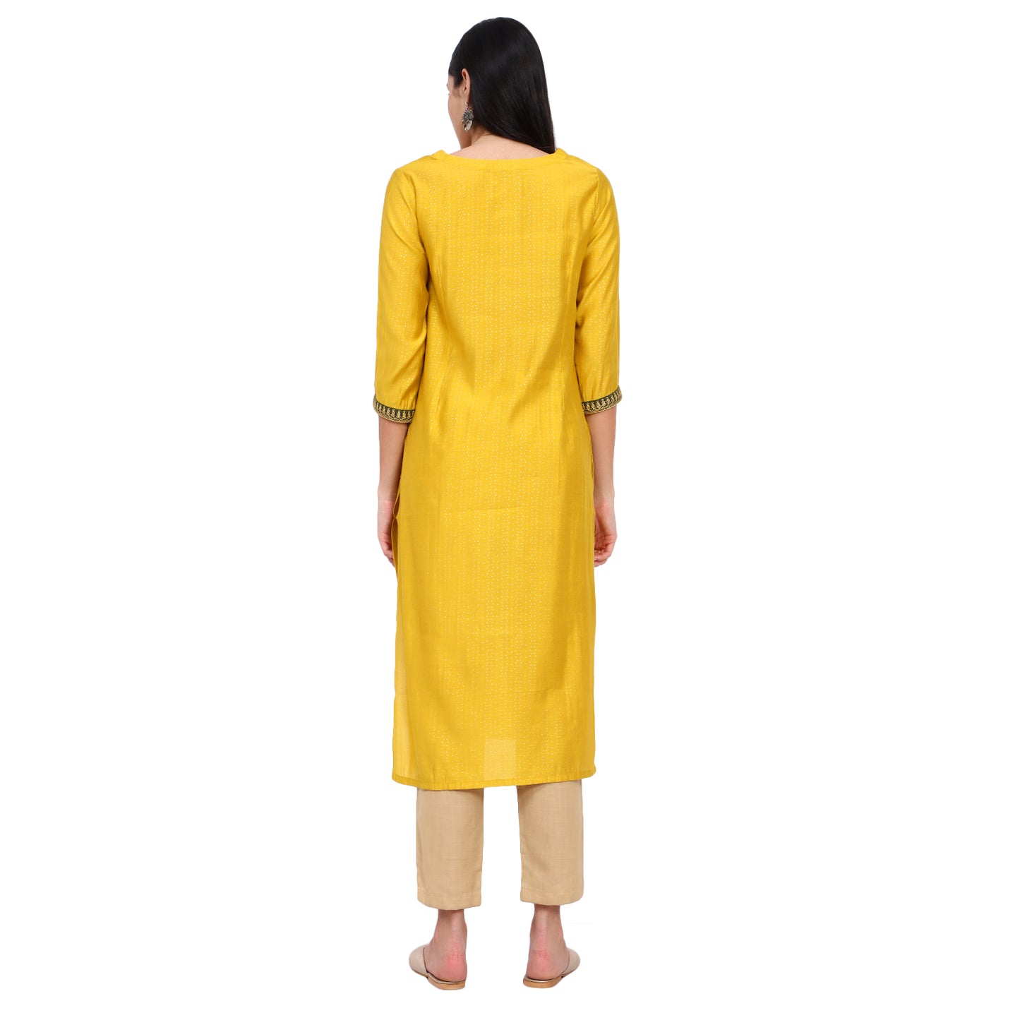 Yellow Cotton Kurta
