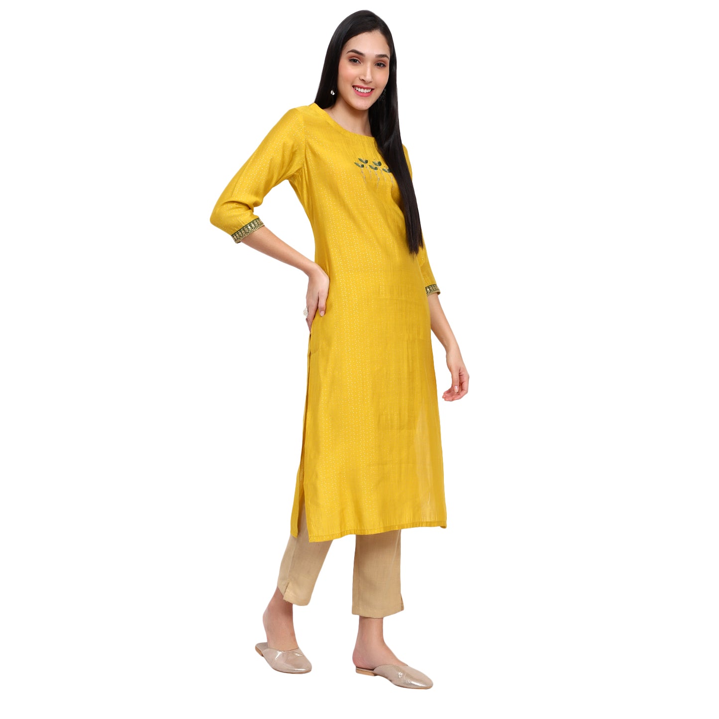 Yellow Cotton Kurta