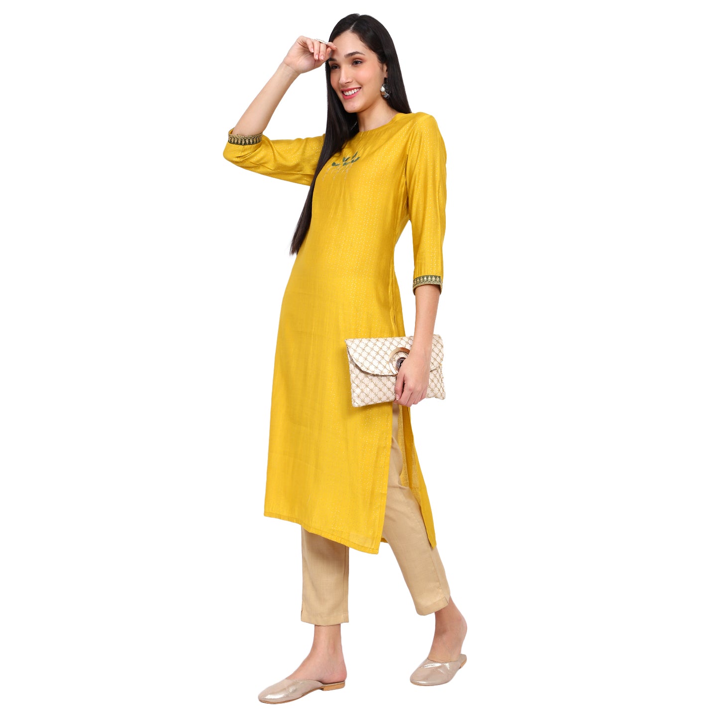 Yellow Cotton Kurta
