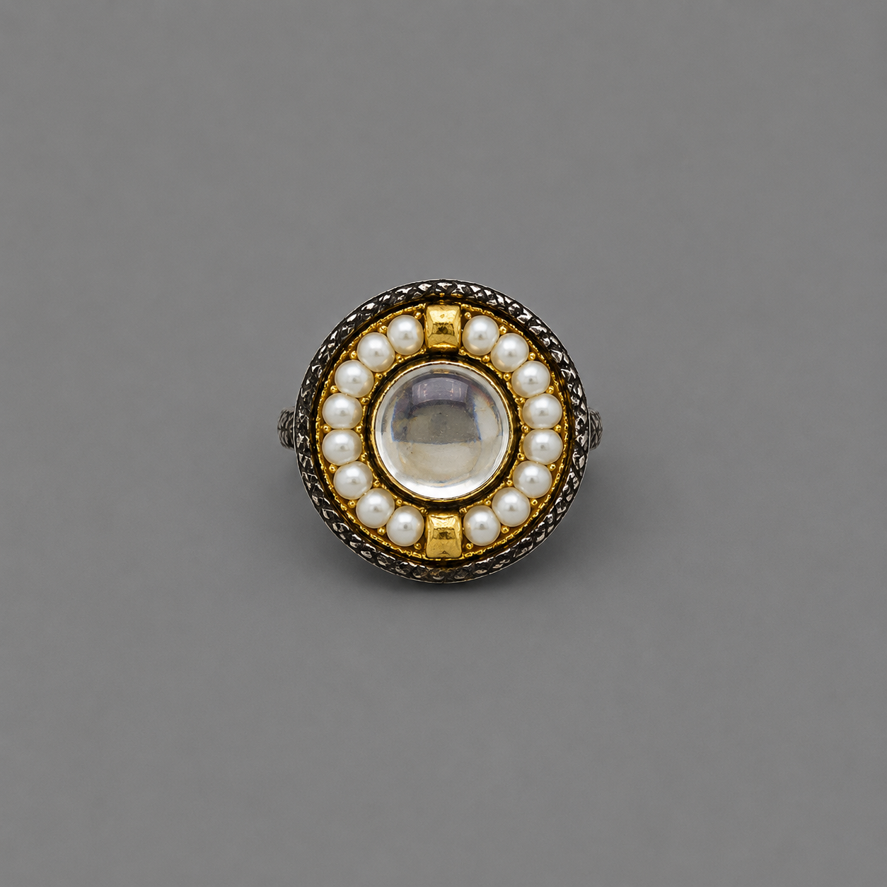 Semi-Precious Stone Pearl Nose Pin