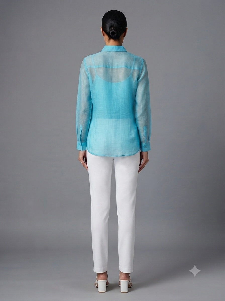 Blue Linen Shirt