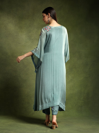 Cadet Blue Cape and Pants Set