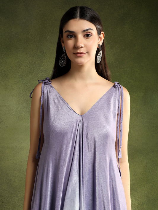 Silk Lavender Dress