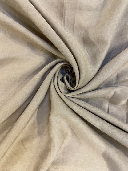 Beige printed cotton unstitch fabric