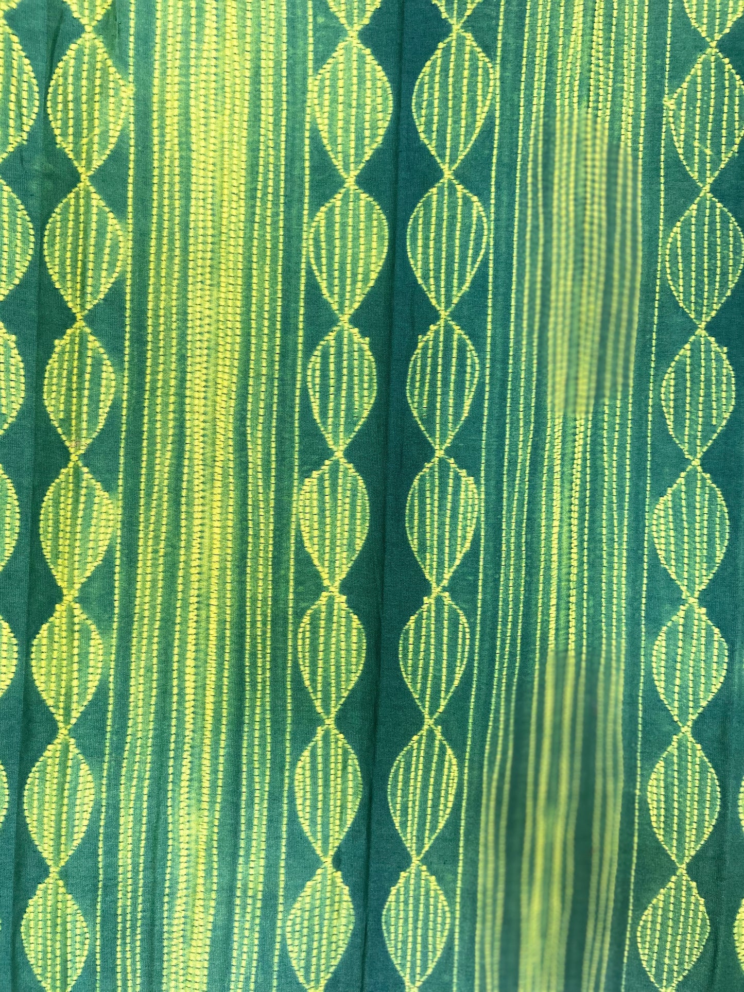 Green Cotton Unstitched Fabric