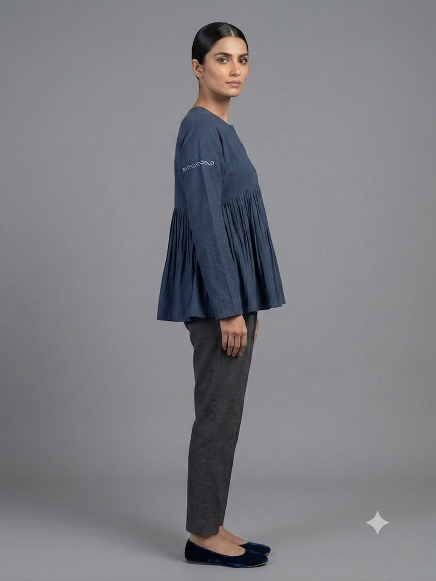 Blue Cotton Shirt