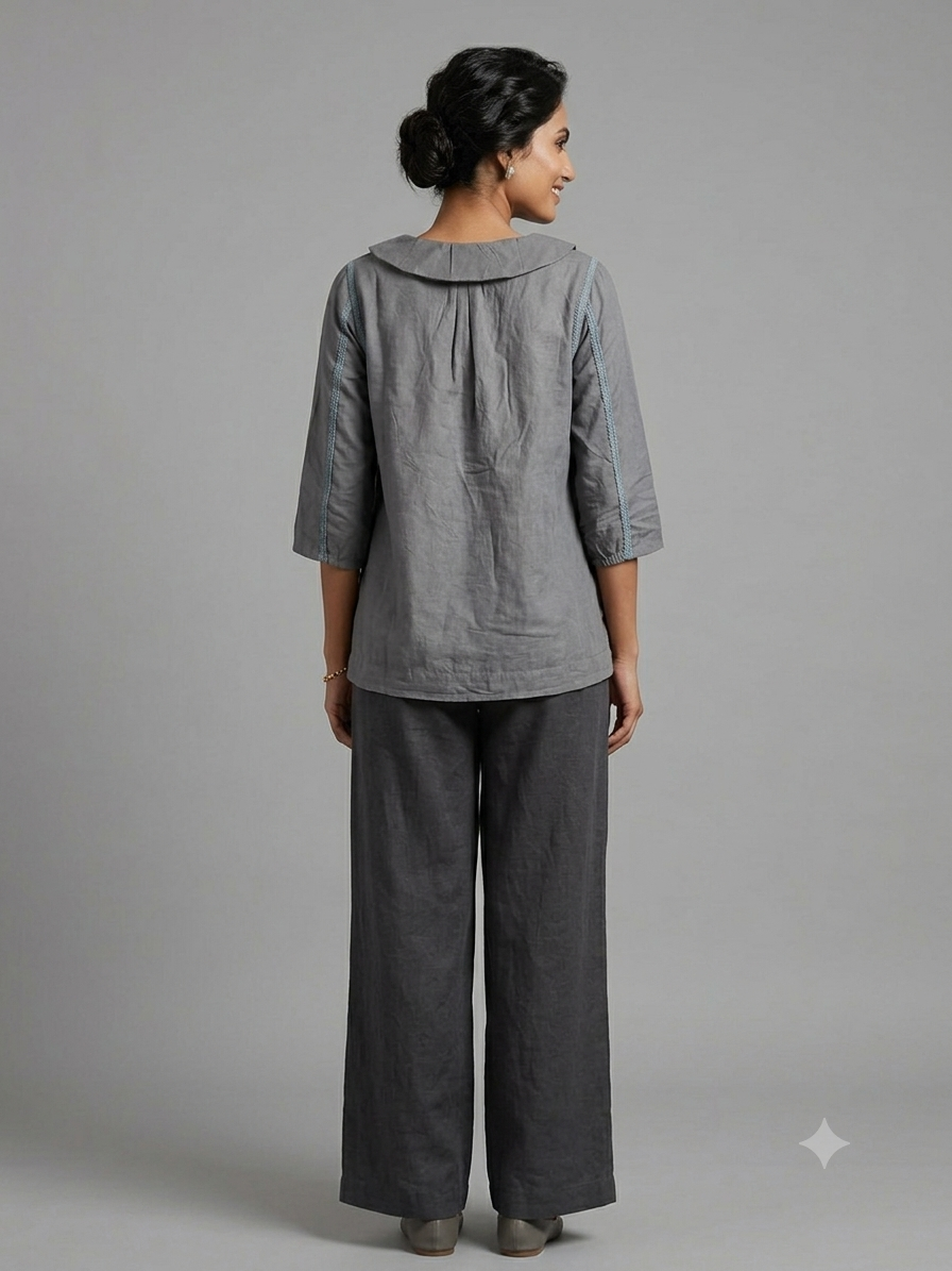 Gray Cotton Shirt