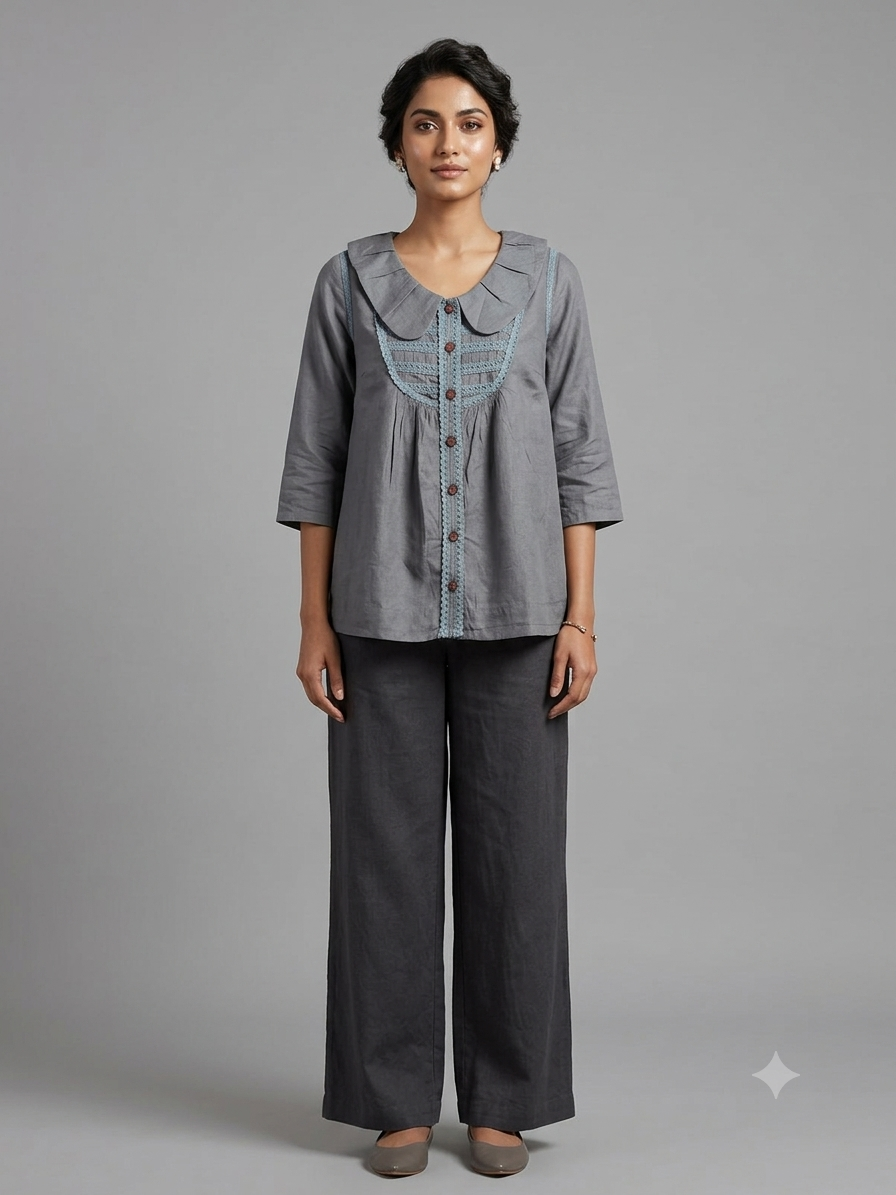 Gray Cotton Shirt