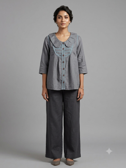 Gray Cotton Shirt