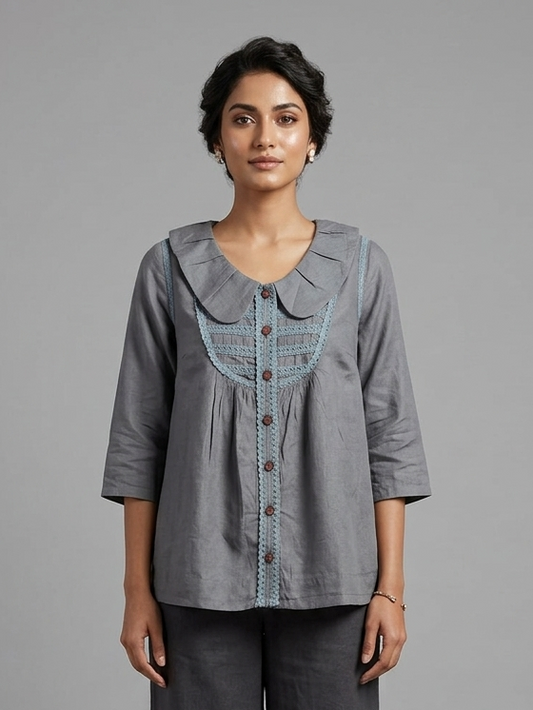 Gray Cotton Shirt