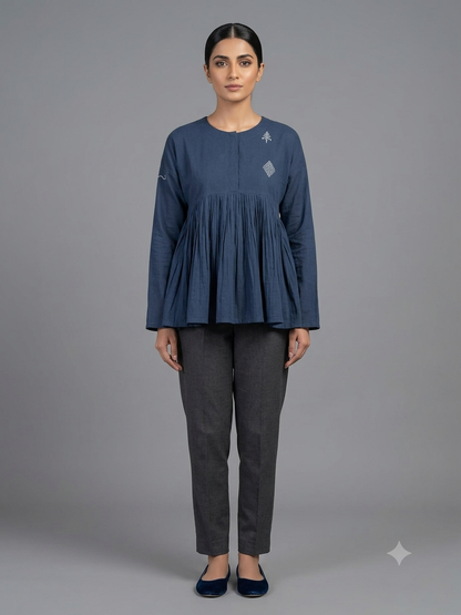 Blue Cotton Shirt