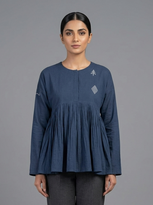 Blue Cotton Shirt