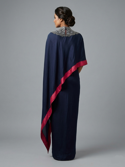 Blue georgette cord set