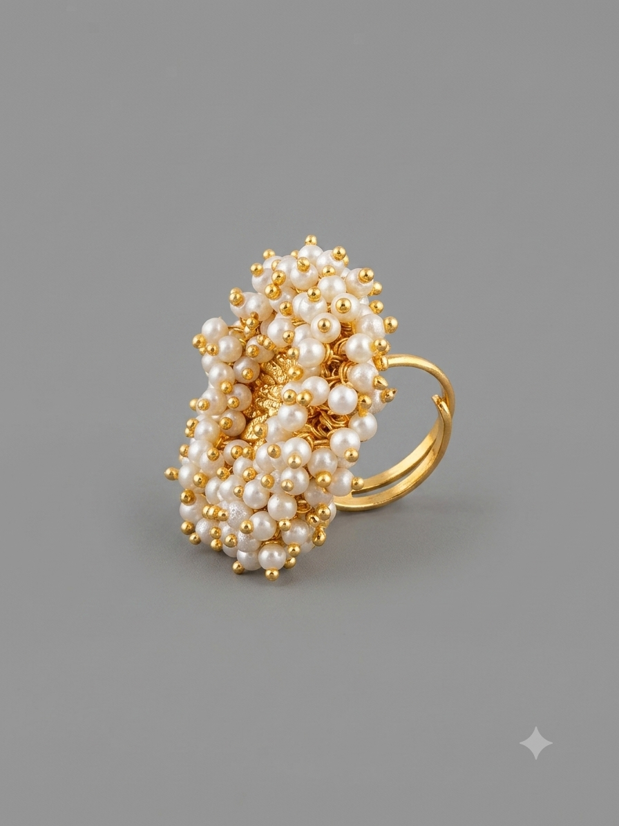 Semi-Precious Pearl Ring