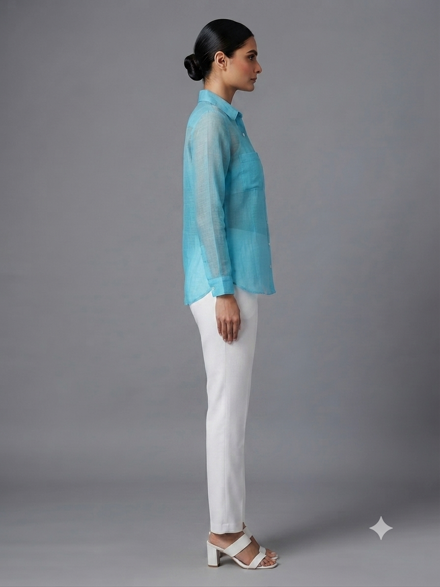 Blue Linen Shirt