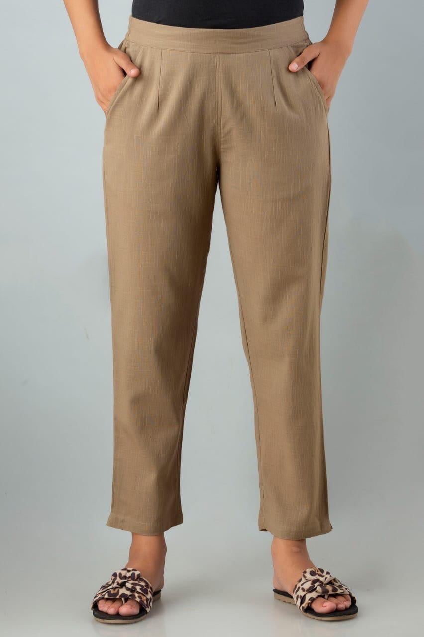 Khaki Cotton Pants