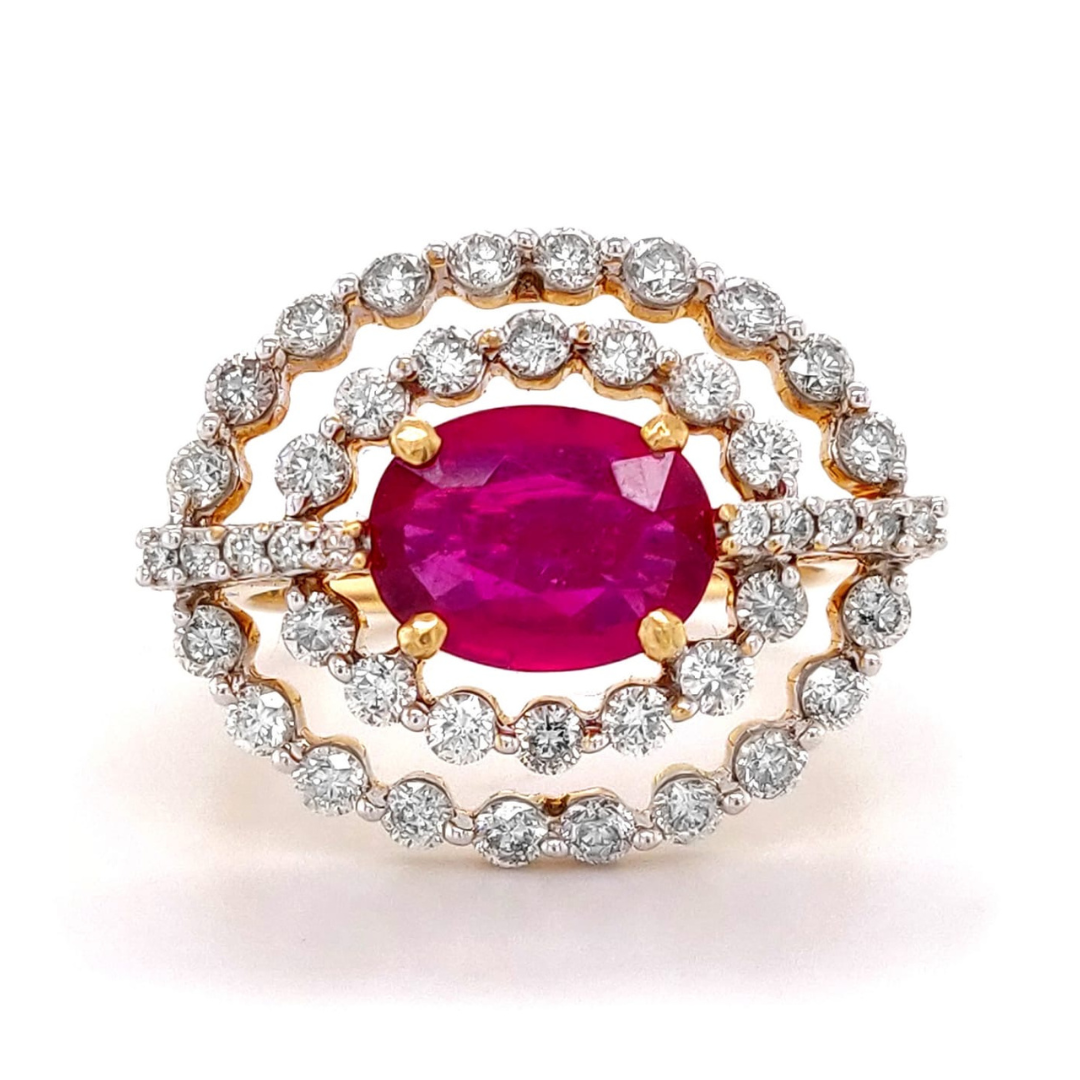 Ring Diamond Ruby