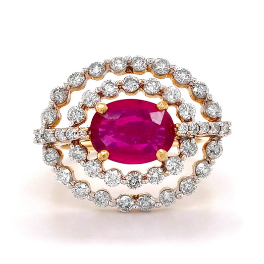 Ring Diamond Ruby